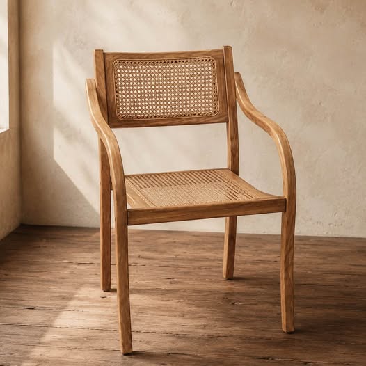 Vintage Cane Armchair, gallery view