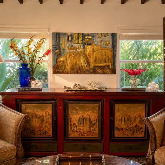 Large Van Gogh Bedroom in Arles Painting, gallery view