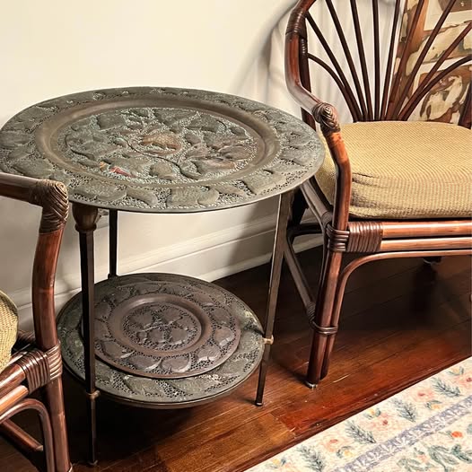 Brass Side Table, gallery view