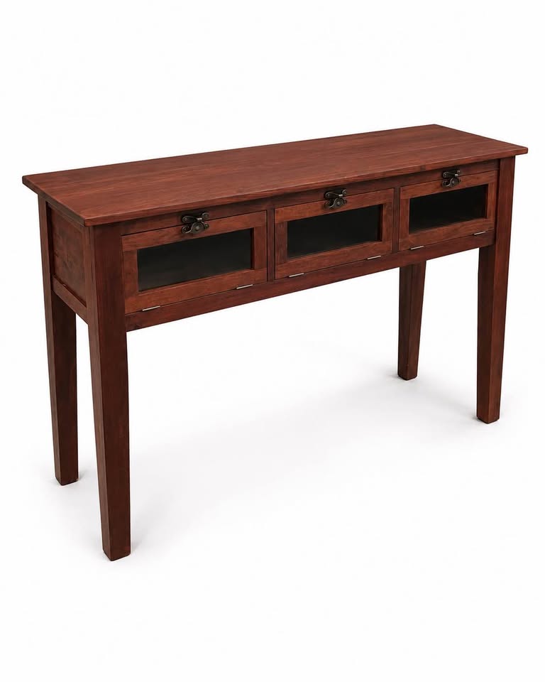 Pottery Barn Console Table | Solid Wood Entryway Buffet, gallery view 3