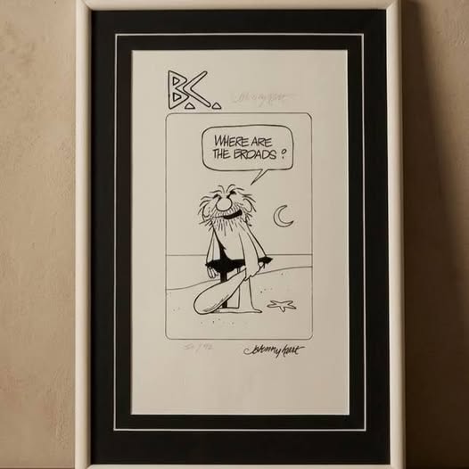 Signed B.C. Comic Print by Johnny Hart, gallery view