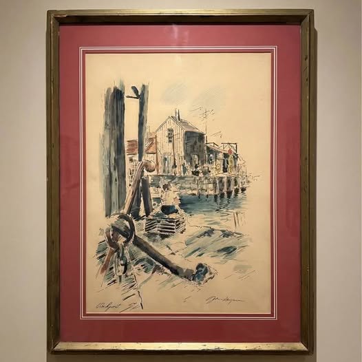 John Haymson Rockport Watercolor, gallery view
