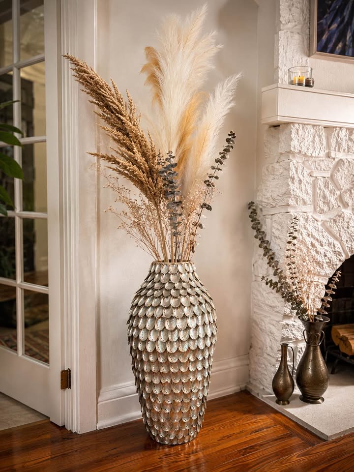 Abalone Shell Floor Vase, gallery view