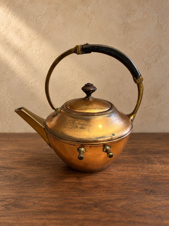 Tea Kettle, Patinated Metal | Manning Bowman 4752, gallery view 2