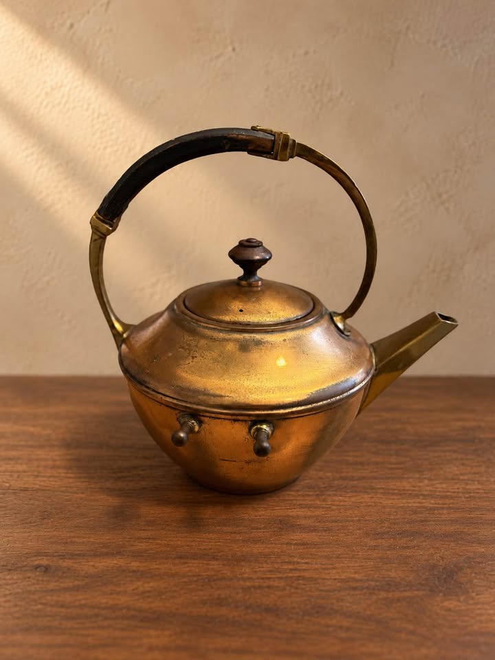 Tea Kettle, Patinated Metal | Manning Bowman 4752, gallery view 3